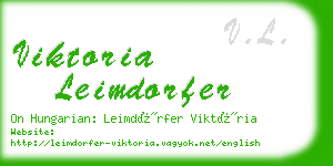 viktoria leimdorfer business card